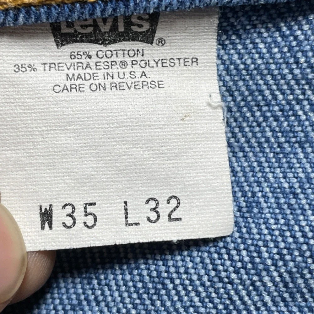 Vintage Levis 517 Orange Tab Men's 34x31 USA Made Bootcut Blue 00517-2017